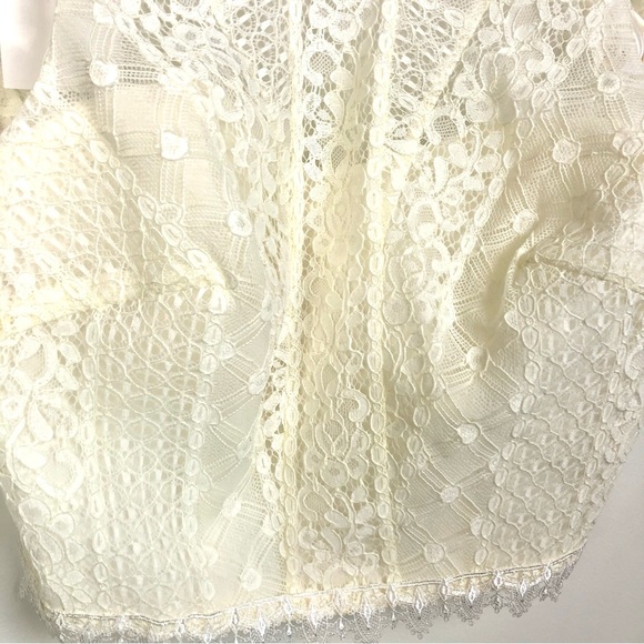 Galina NEW Ivory Sleeveless Lace Corset Crop Top Size 6 NWT - Picture 8 of 12